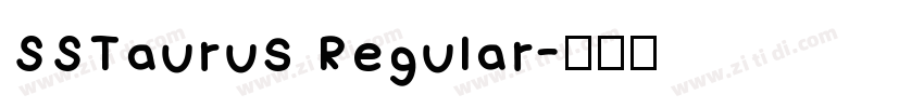 SSTaurus Regular字体转换